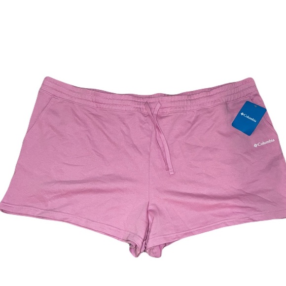 Columbia NEW Trek™ French Terry Short Pink 3XL Plus Casual Soft Lounge Shorts - Picture 1 of 6
